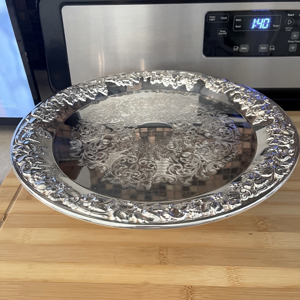 Authentic International Silver Company Silver Tray - Picture 4 of 8